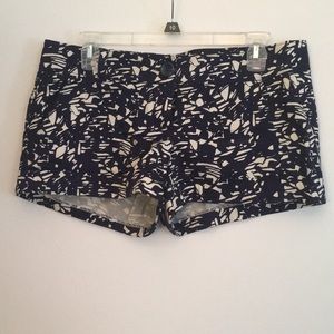 Navy and white shorts